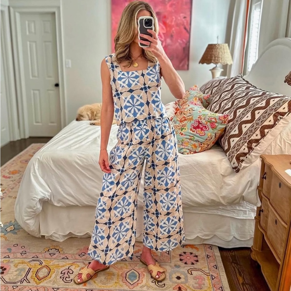 Marea Mia pants in Cafe Tile - Small